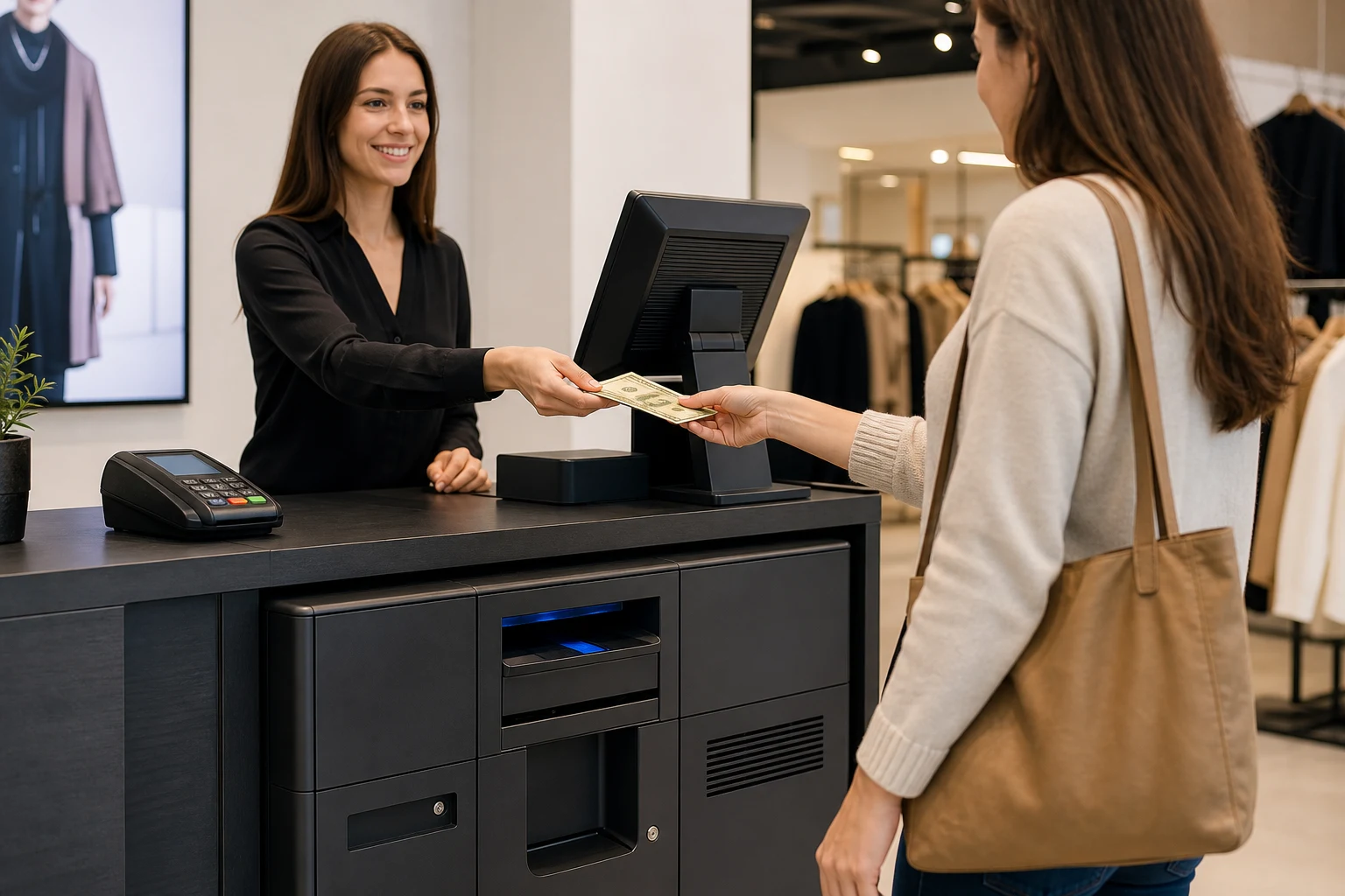 KI-generierte Produktszene von KREISLAUF CASH für Cash Recycler; fiktives System.