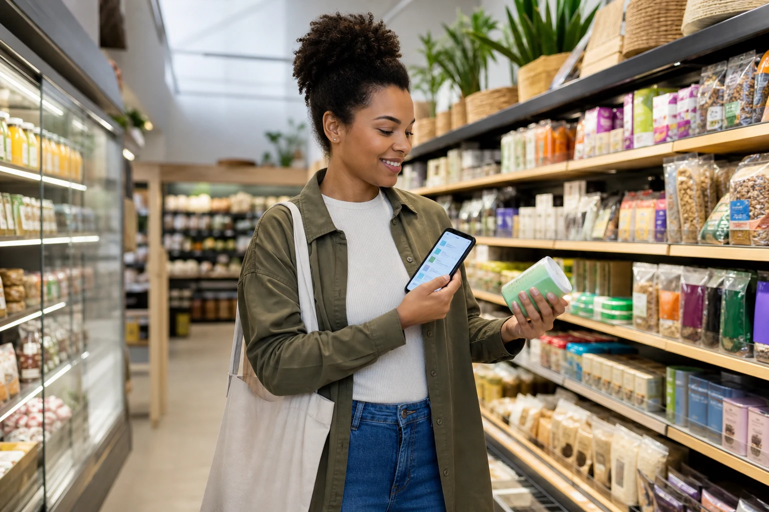 KI-generierte Produktszene von GANGSCAN für Mobile Scanning; fiktives System.