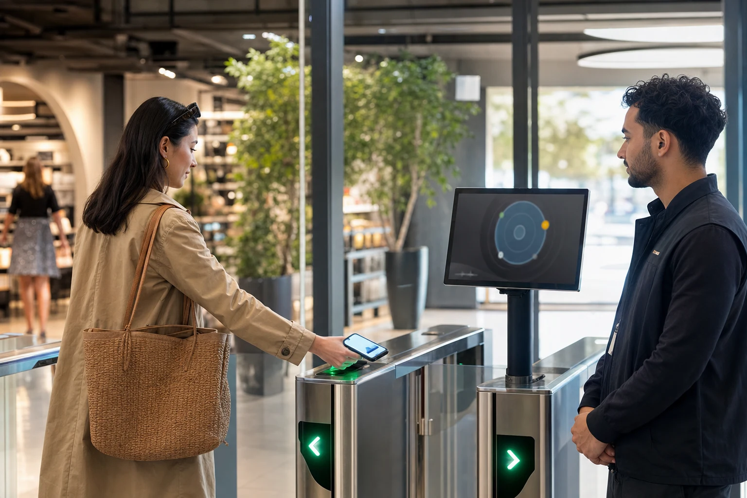 KI-generierte Detailansicht zu Checkout von GANGSCAN; fiktives System.