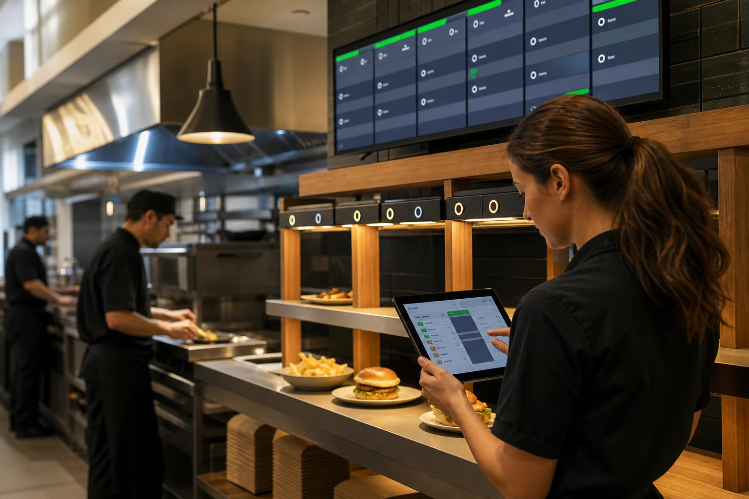 KI-generierte Detailansicht zu Upselling-Logik von MENÜFLOW; fiktives System.
