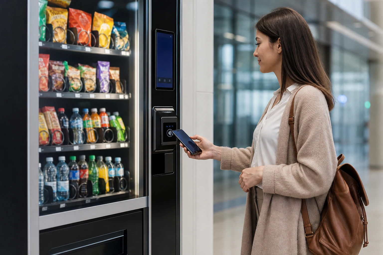 KI-generierte Produktszene von AUTOPAY SYSTEMS für Unattended-Terminals; fiktives System.
