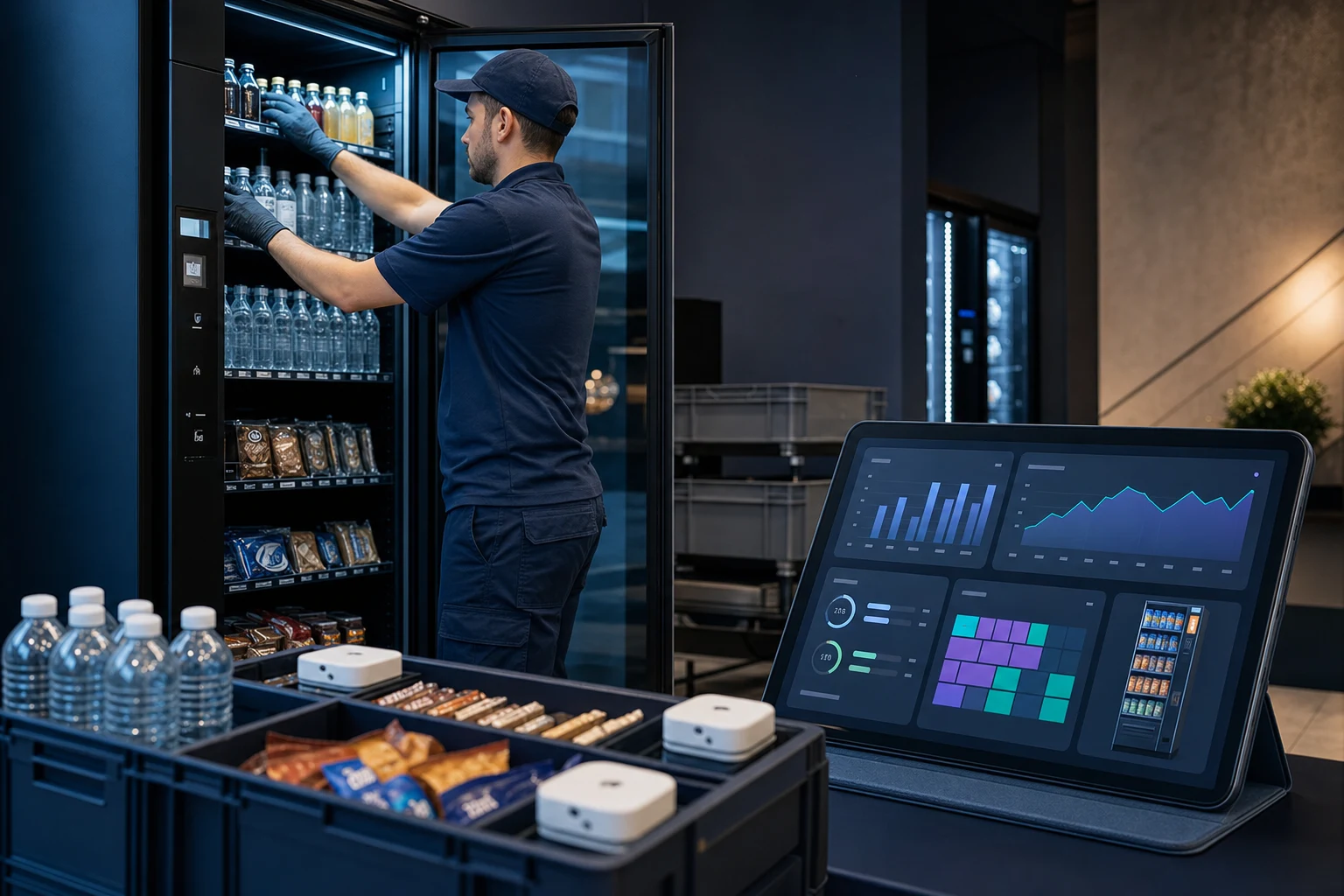 KI-generierte Detailansicht zu Telemetrie von VENDWERK; fiktives System.